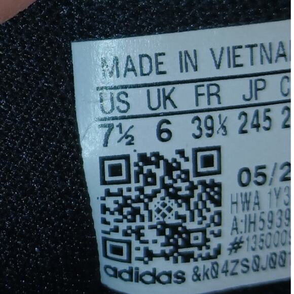 Adidas Grand Court Alpha Women's Black & Lavender Sneakers - Size: 7 1/2 - Picture 7 of 7